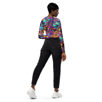 Long Sleeve Crop Top - Hutty Nebula