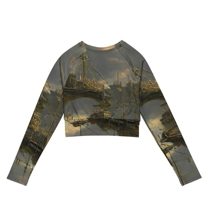 Long Sleeve Crop Top - Ethereal Armada