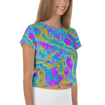 Women's Crop Tee - Mystic Waves