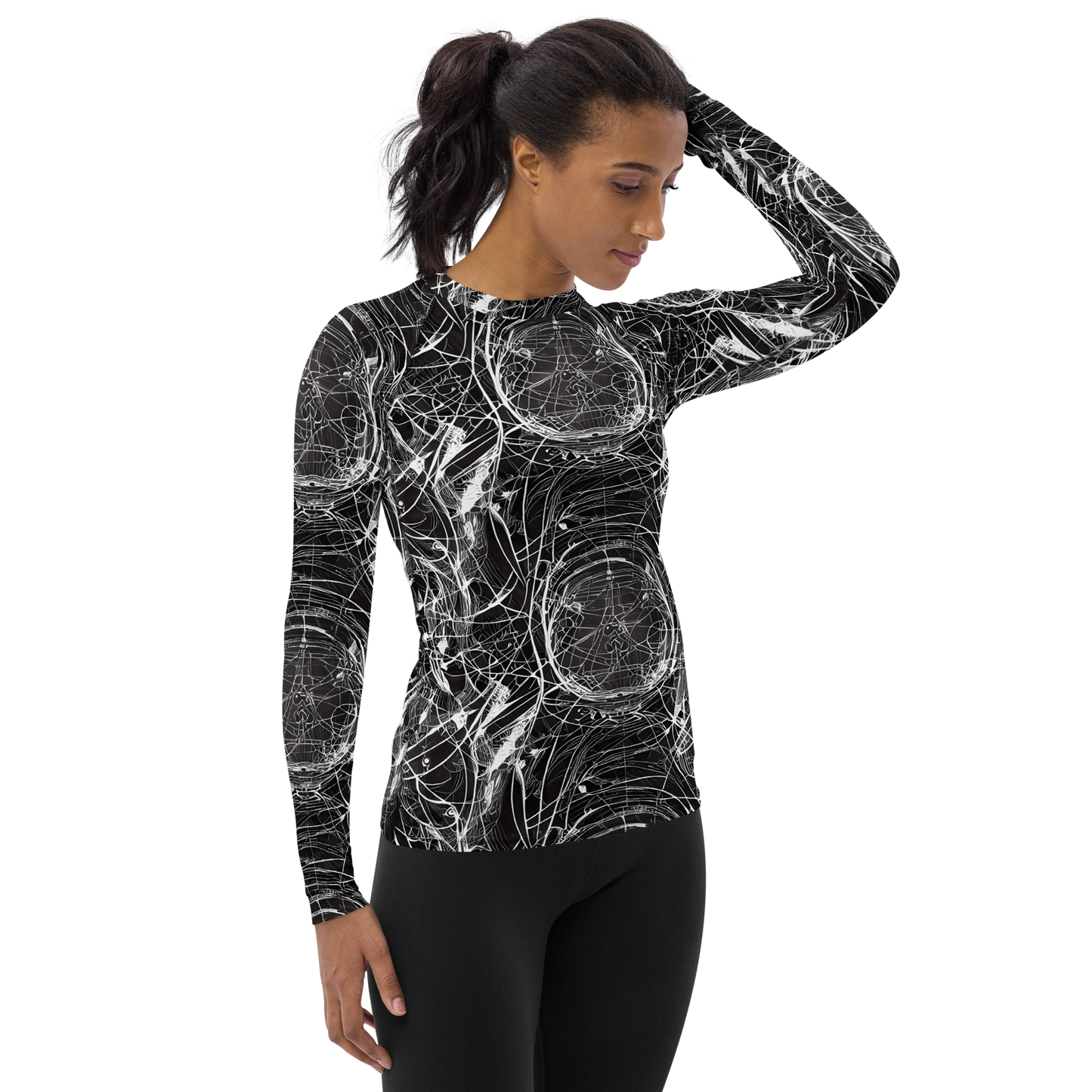 Women's Rash Guard - Nexus of Lines