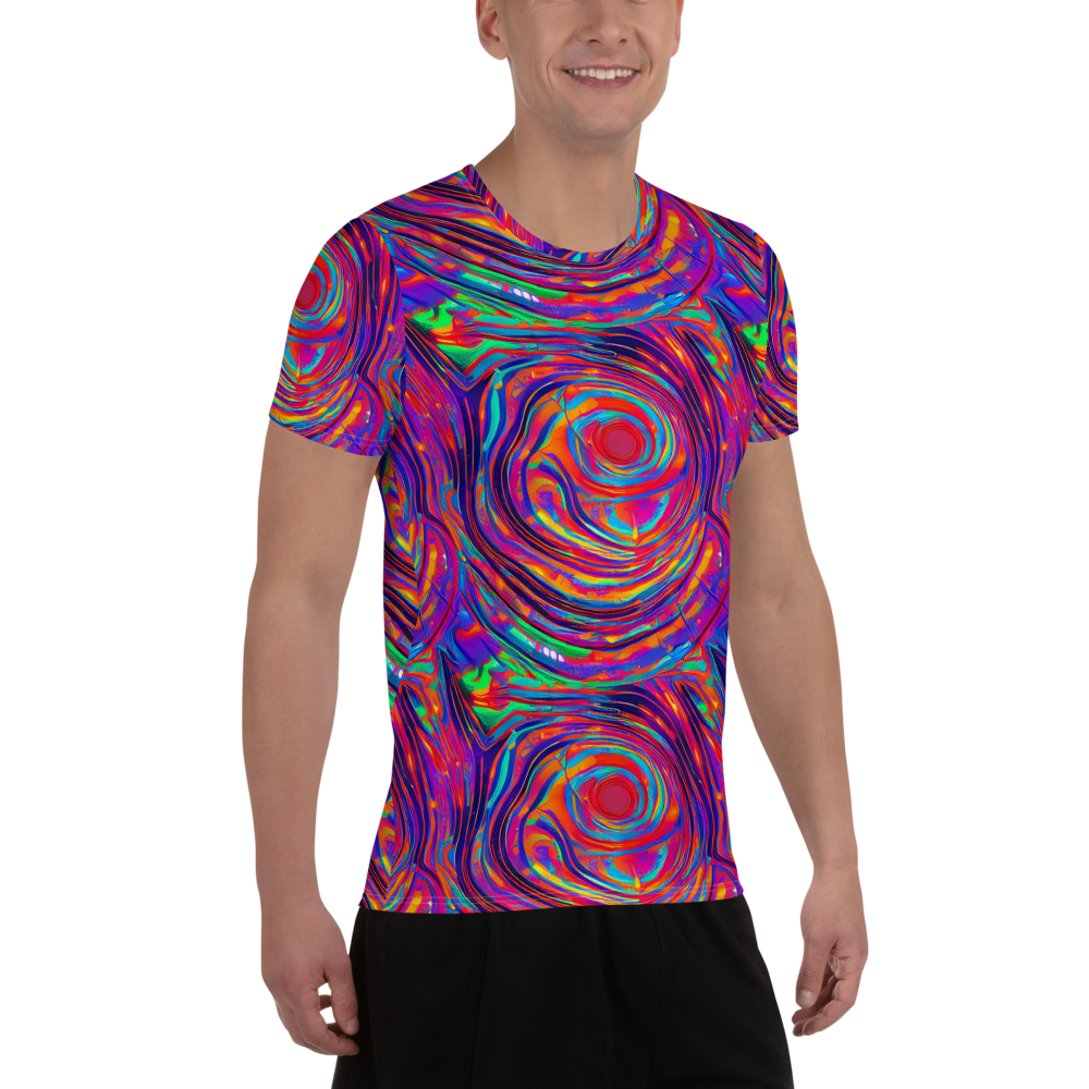 Men's Athletic T-Shirt - Quantum Spiral