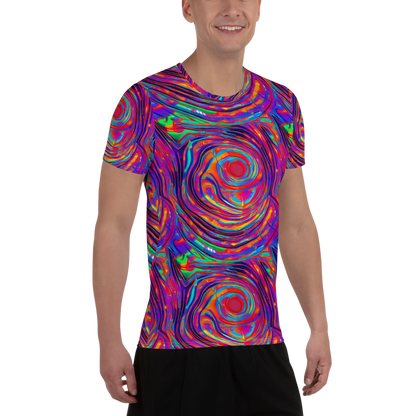 Men's Athletic T-Shirt - Quantum Spiral