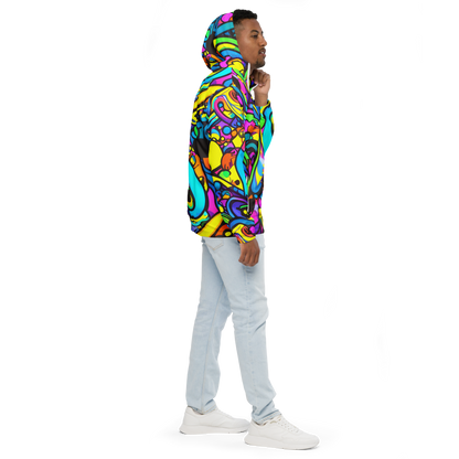 Men's Windbreaker - Kaleidoscopic Flow