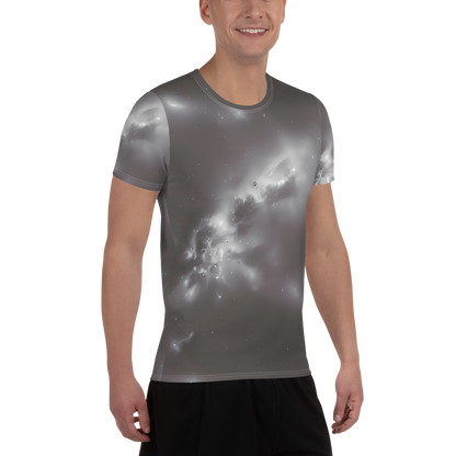 Men's Athletic T-Shirt - Silver Nebula