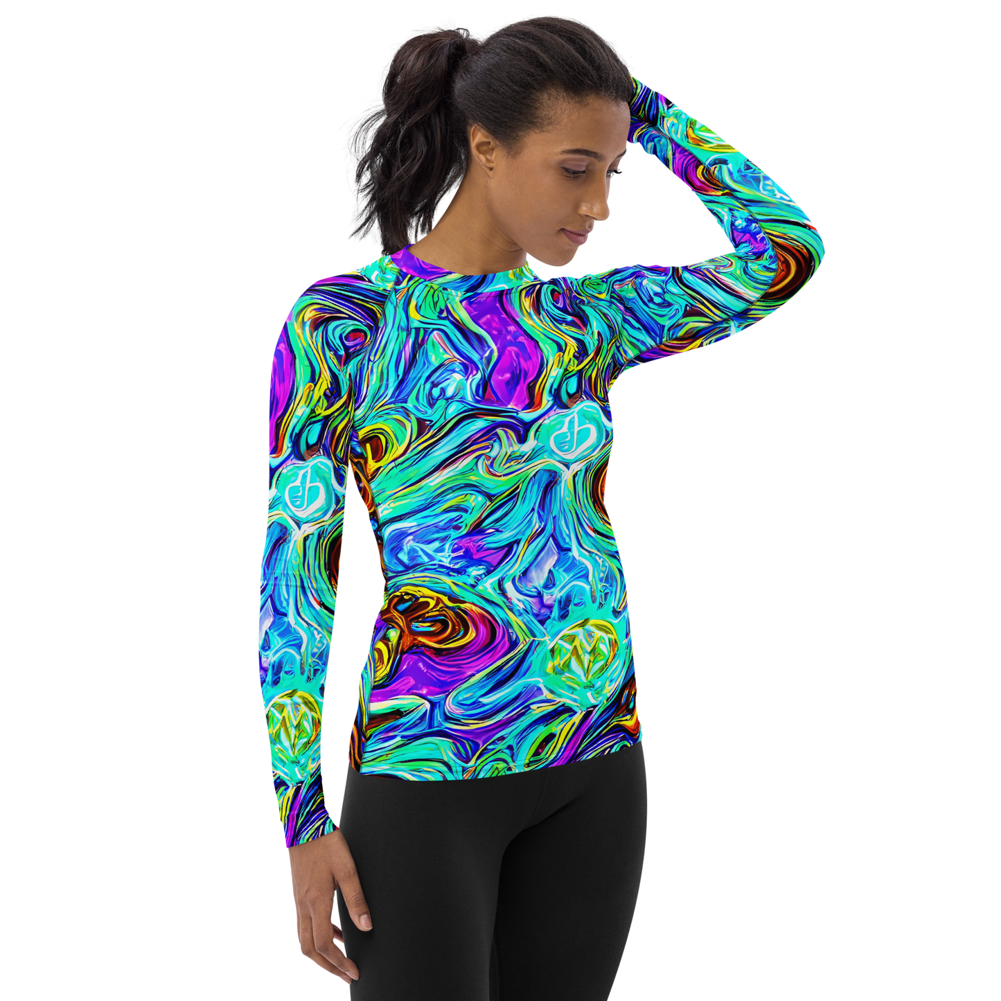 Women's Rash Guard - Mystic Iridescence