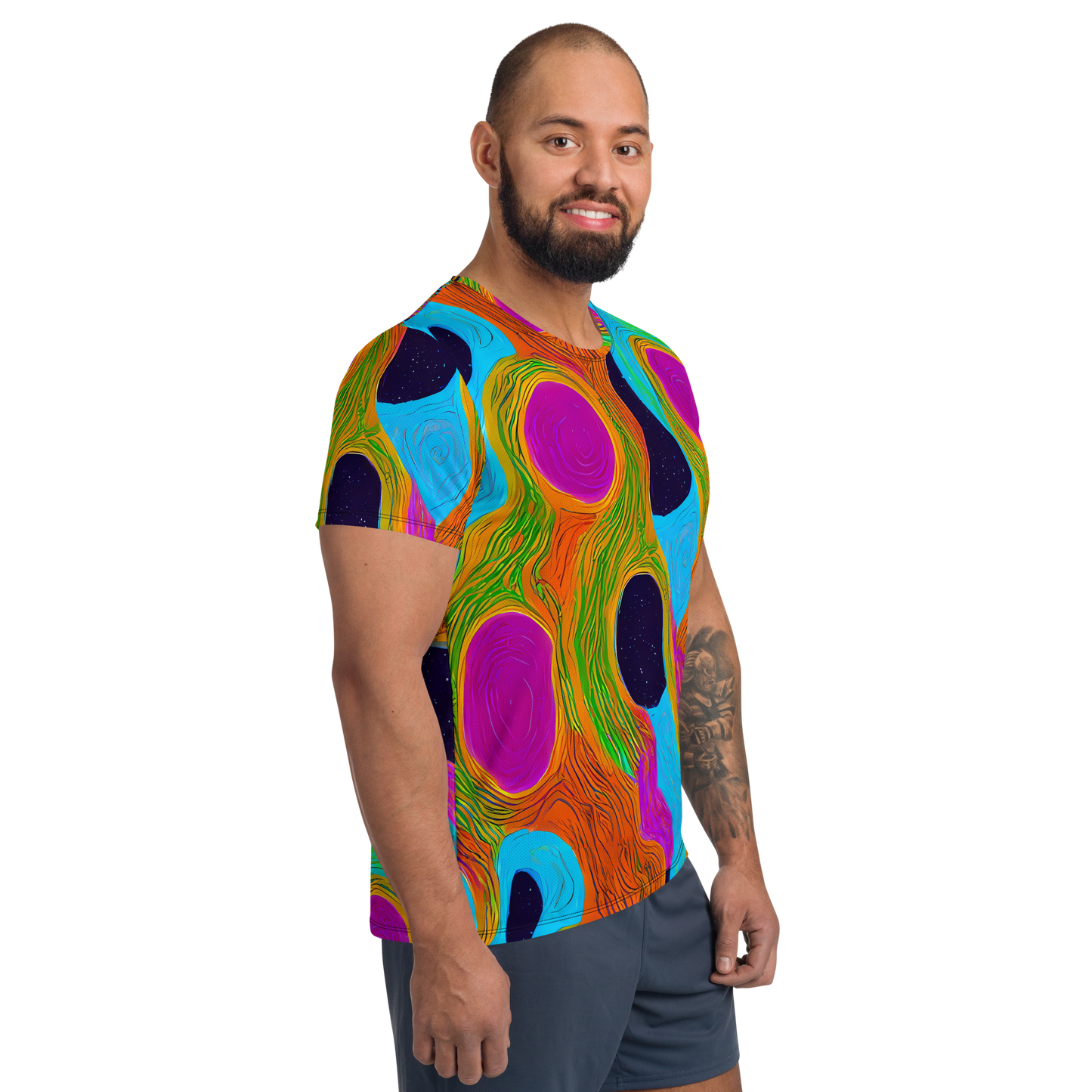 Men's Athletic T-Shirt - Galactic Harmony