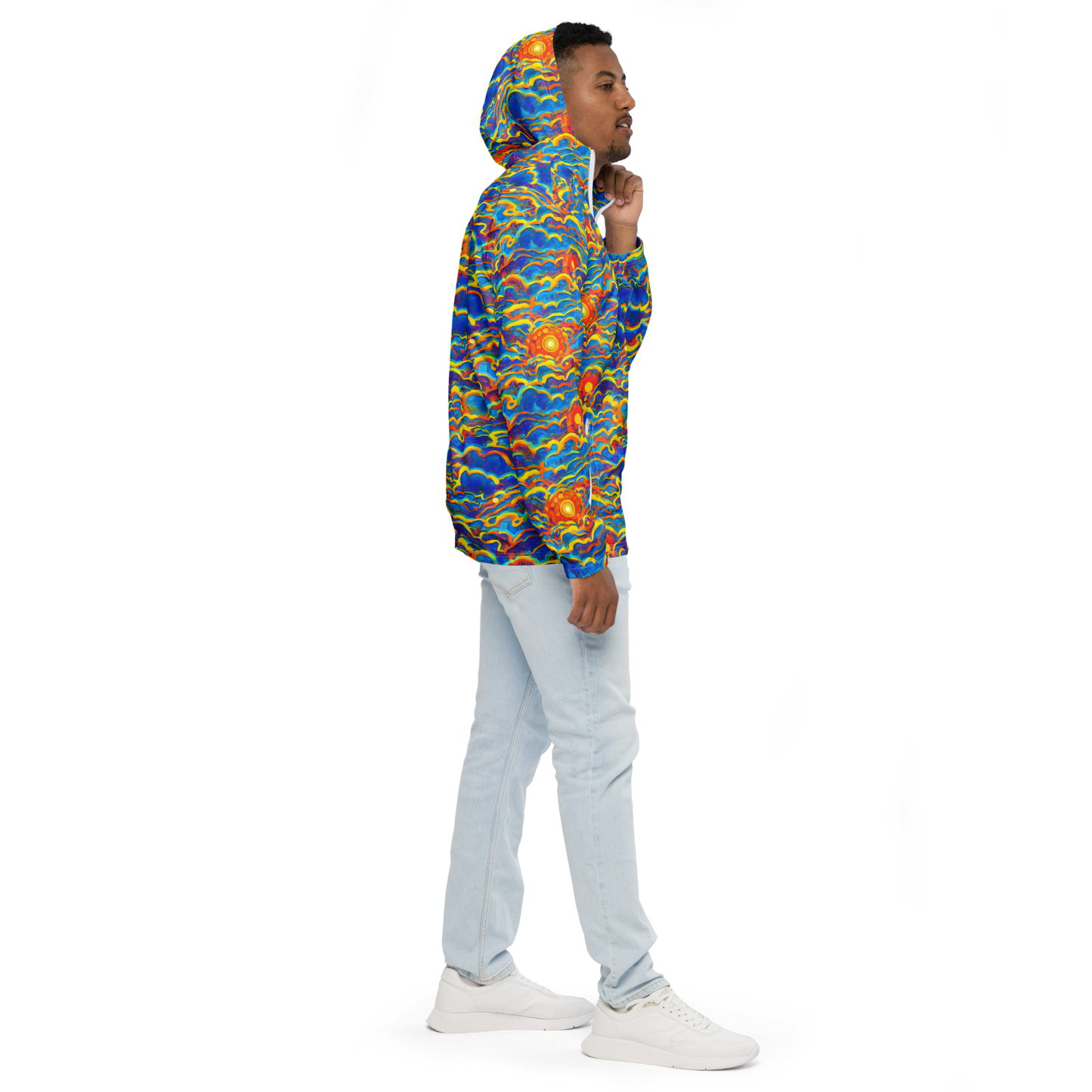 Men's Windbreaker - Chroma Ripple