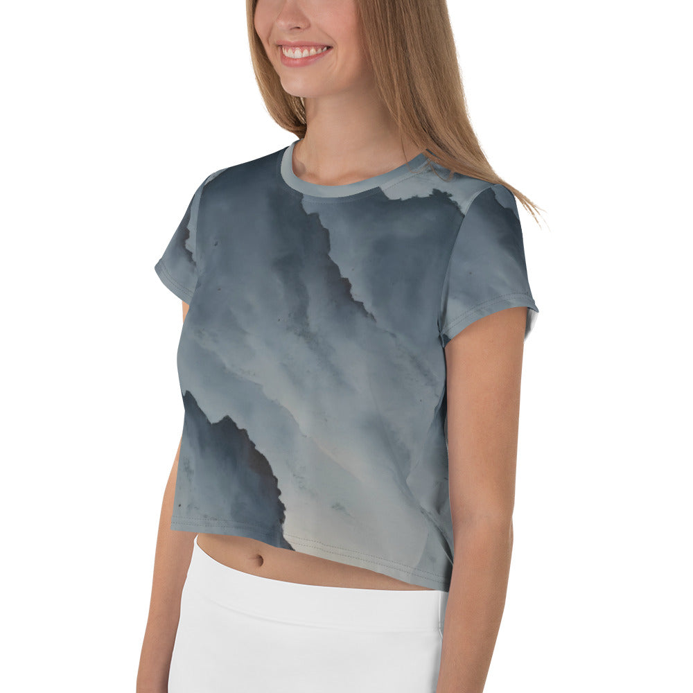 Women's Crop Tee - Misty Mountain Harmony