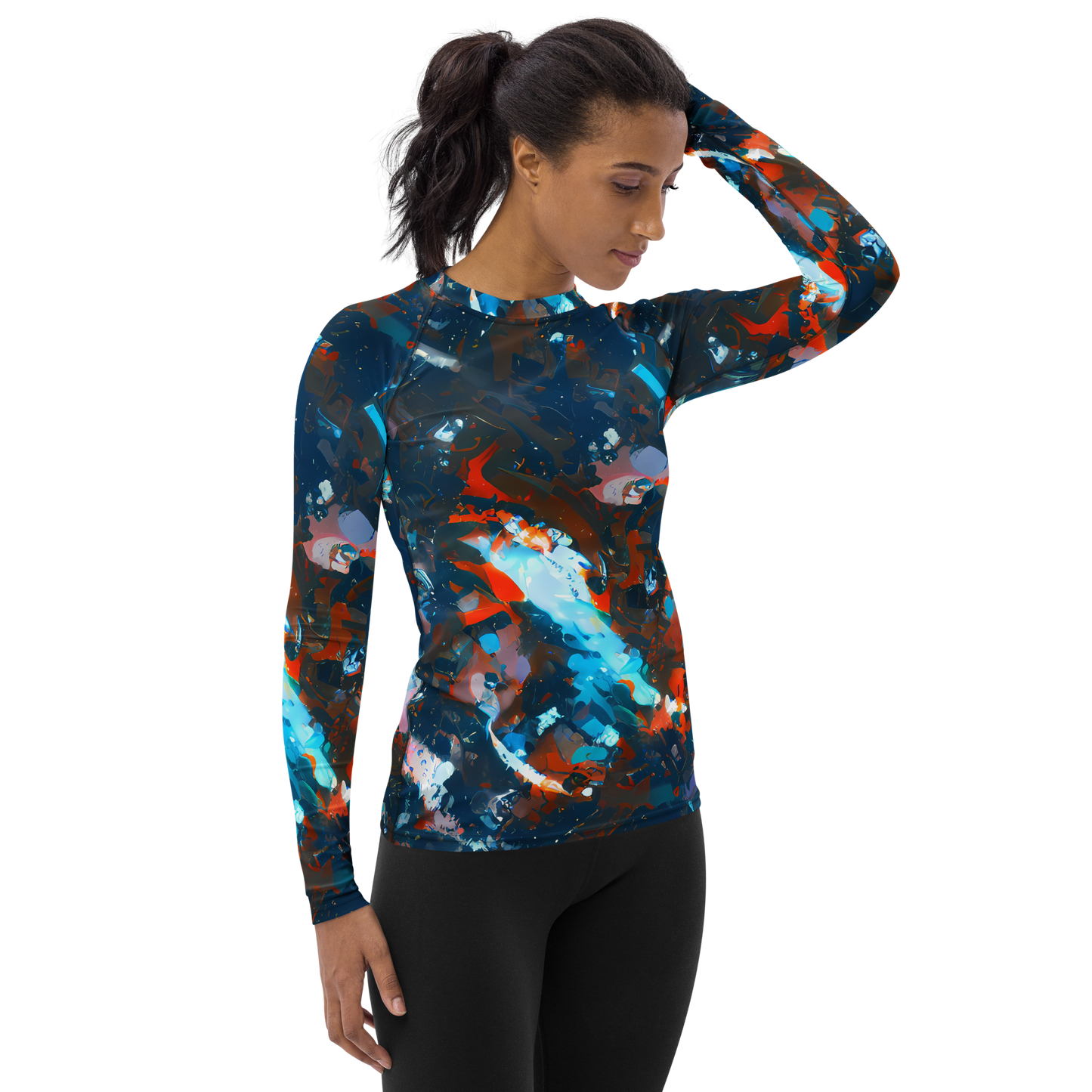 Women's Rash Guard - Ghenie's Whirl