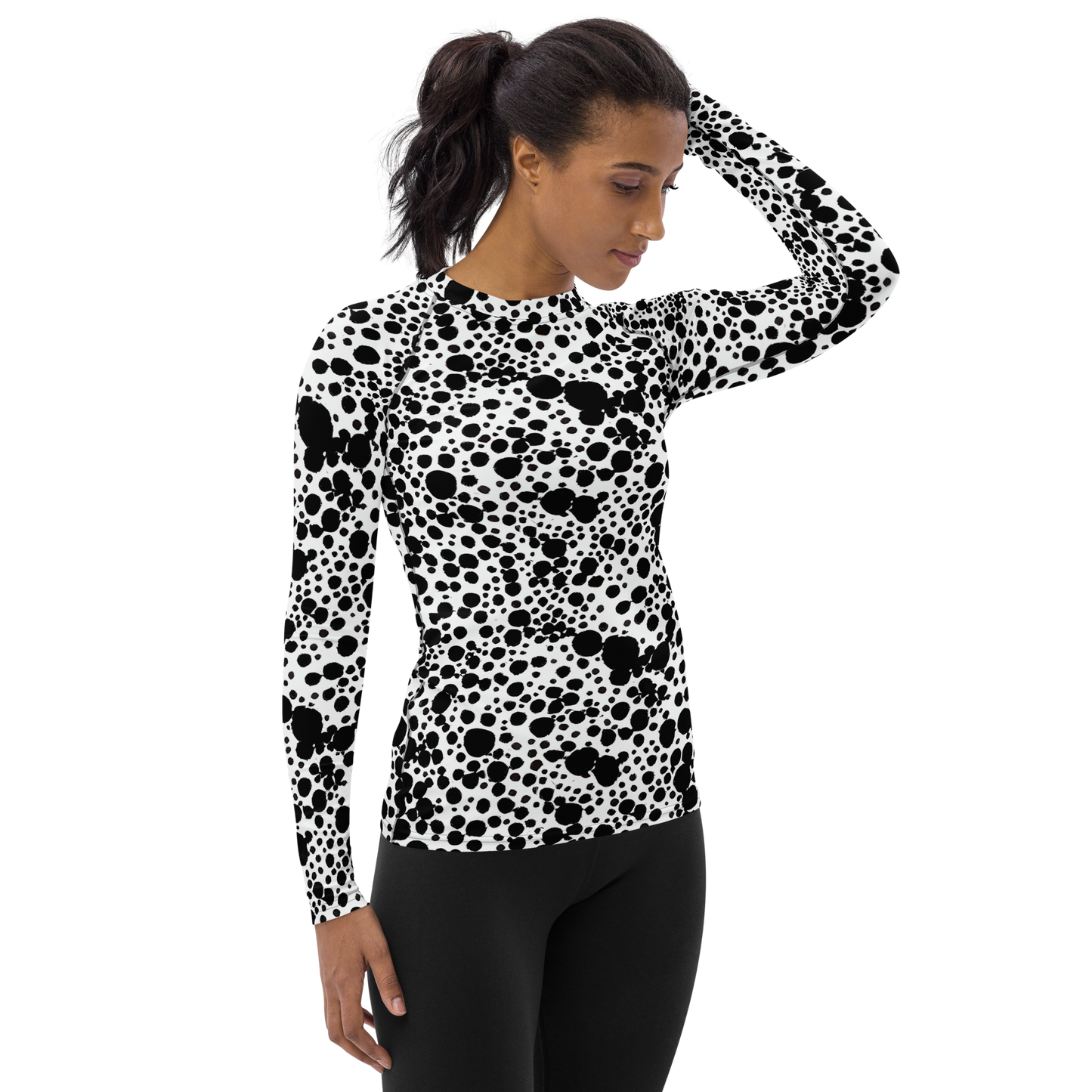 Women's Rash Guard - Dappled Shadow Dance