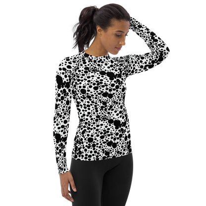 Women's Rash Guard - Dappled Shadow Dance
