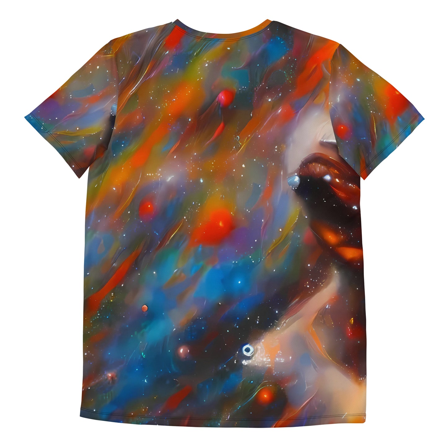 Men's Athletic T-Shirt - Painterly Void