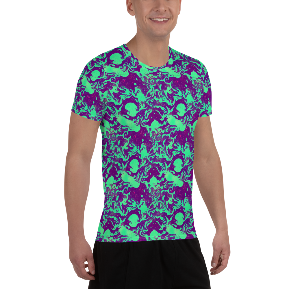 Men's Athletic T-Shirt - Alien Ripples