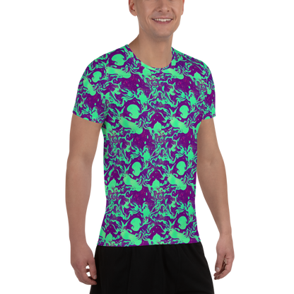 Men's Athletic T-Shirt - Alien Ripples