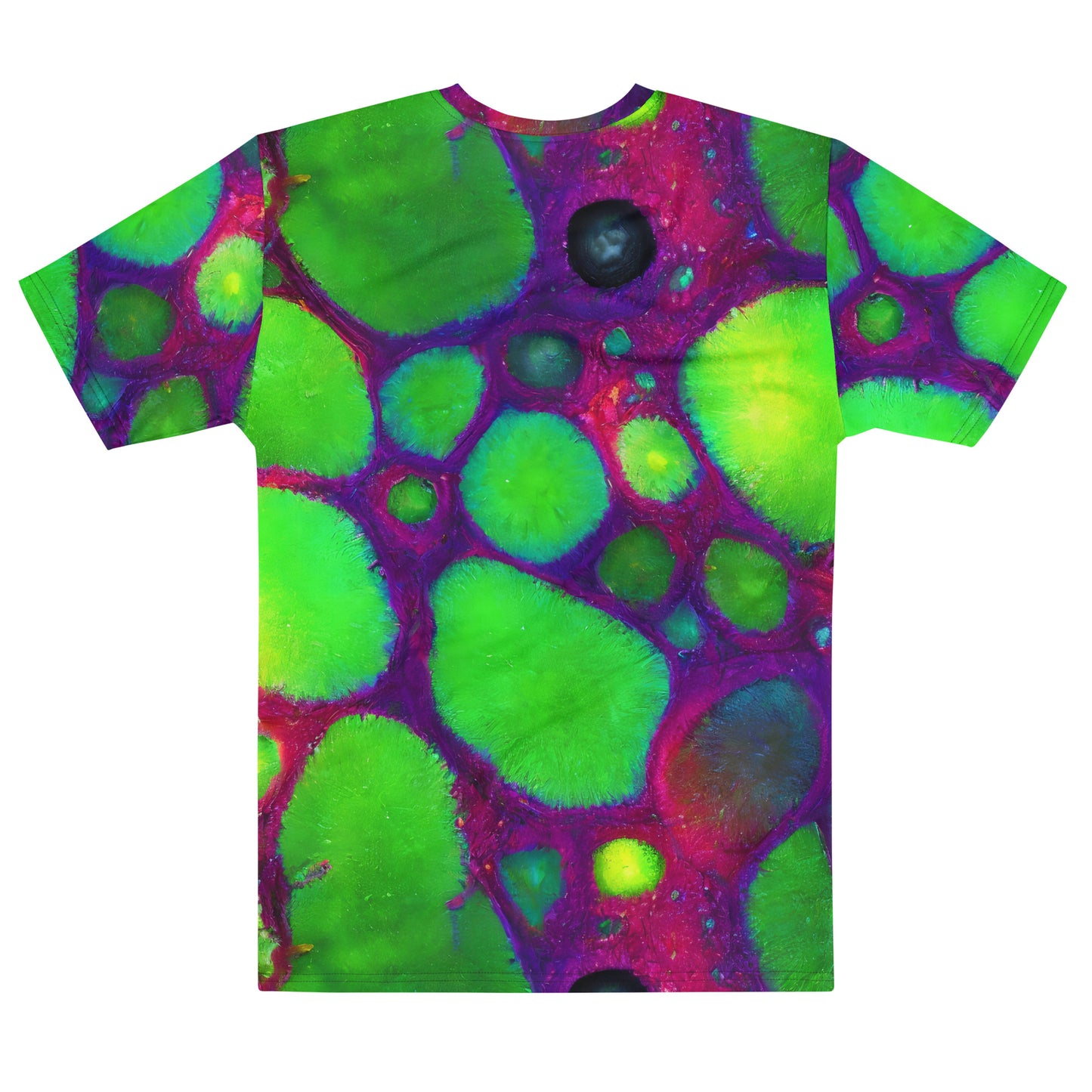 Men's Crew Neck T-Shirt - Acid Raindrops