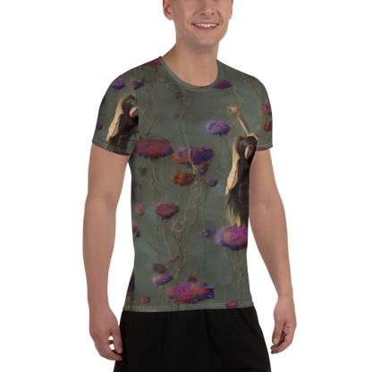 Men's Athletic T-Shirt - Ethereal Bloom
