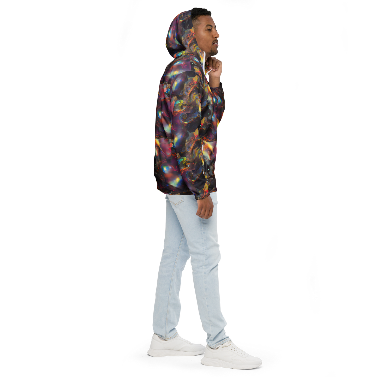 Men's Windbreaker - Cosmic Fusion