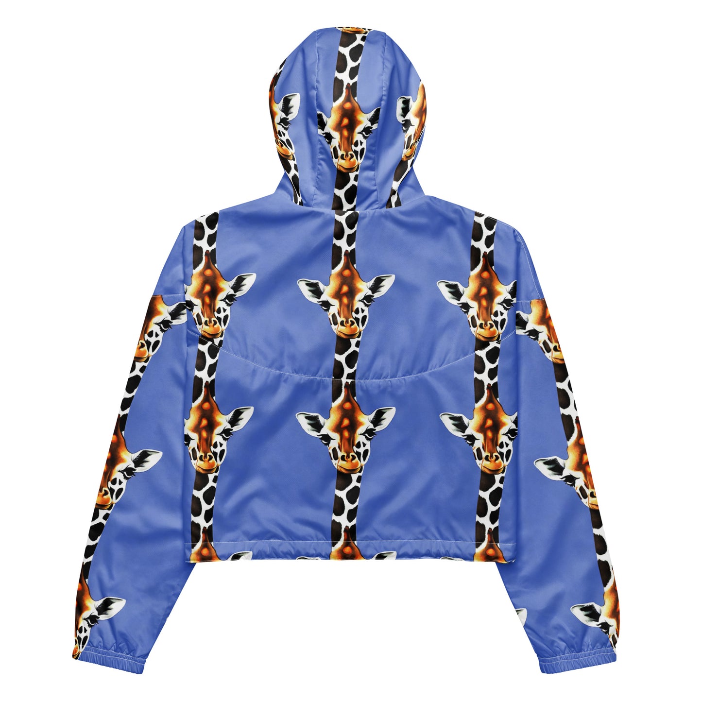 Women's Cropped Windbreaker - Giraffe Glow