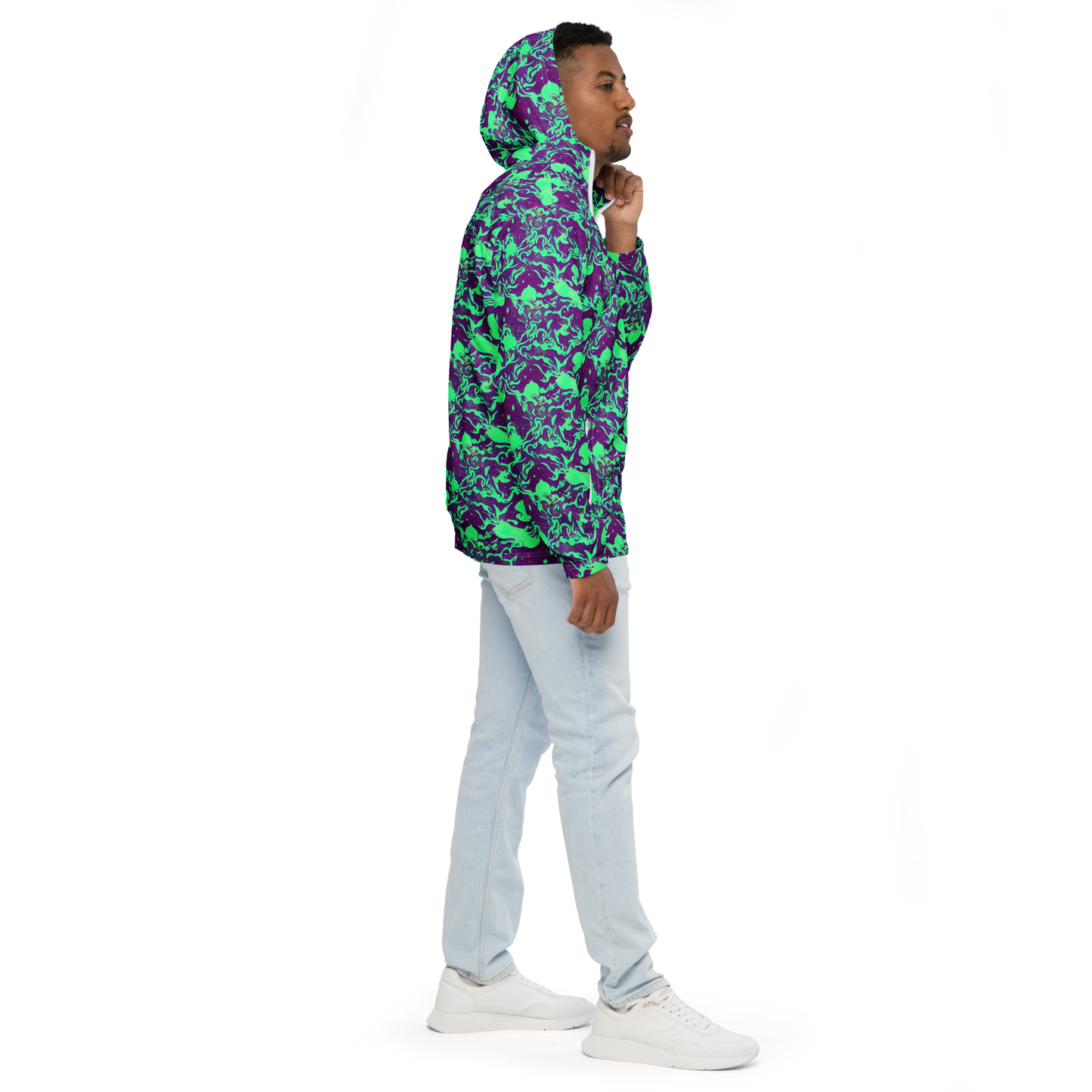 Men's Windbreaker - Alien Ripples