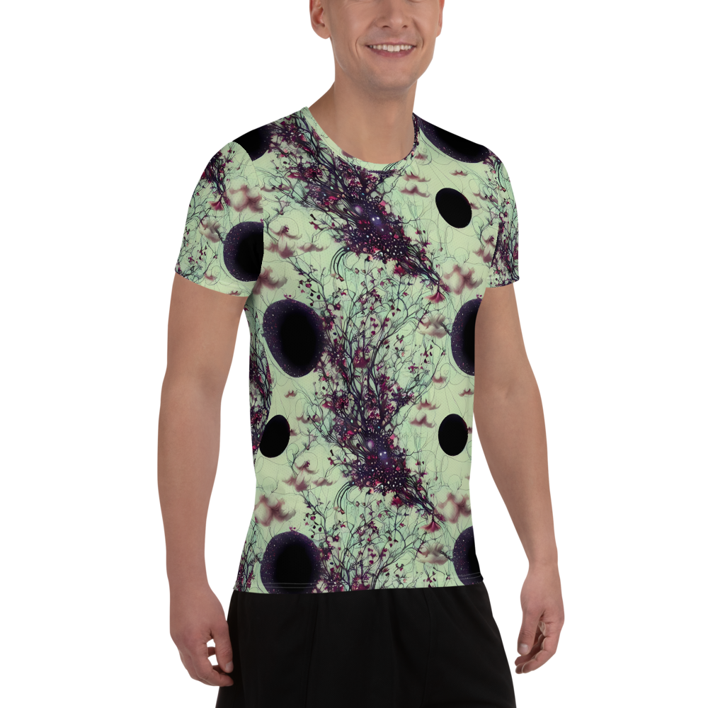 Men's Athletic T-Shirt - Celestial Bloom