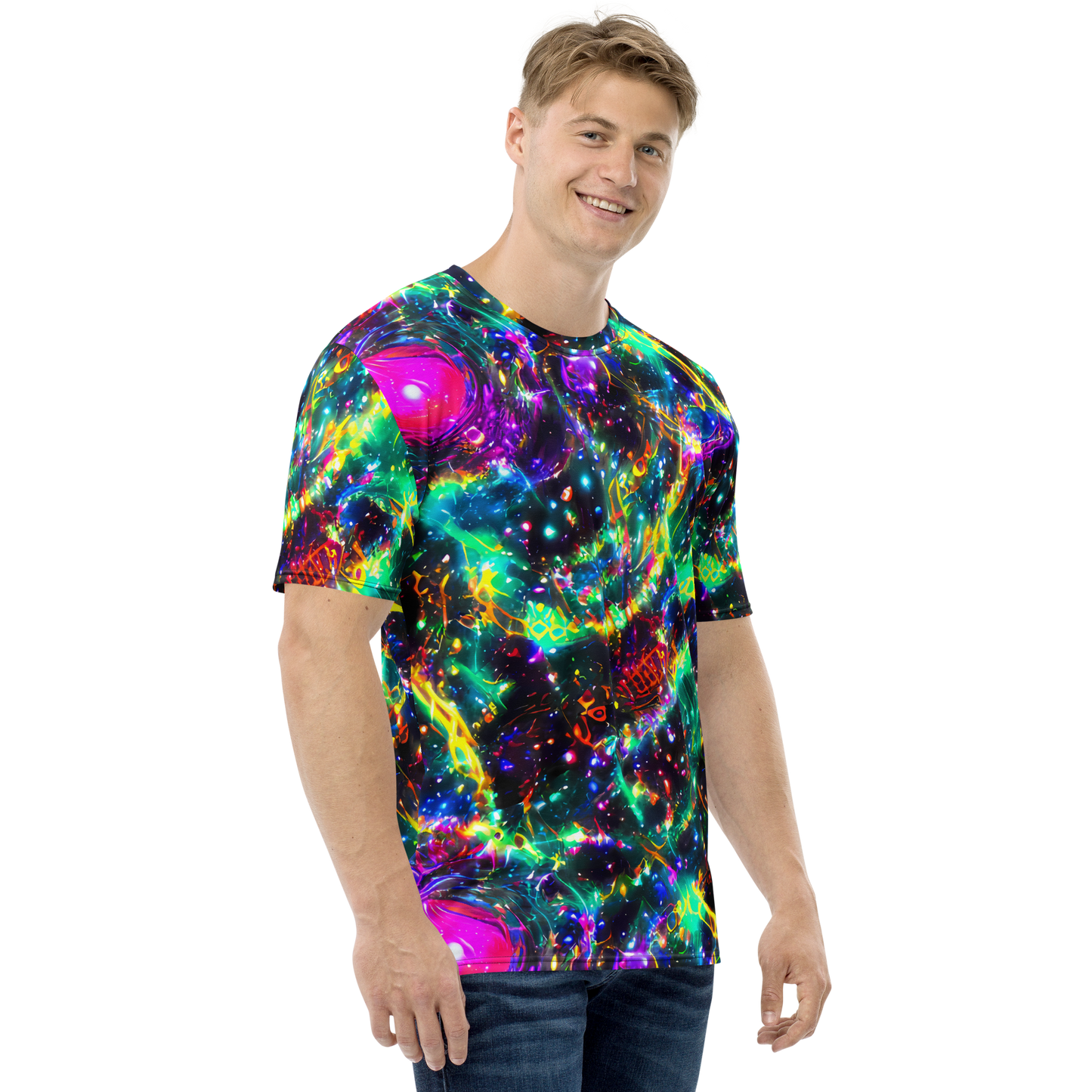 Men's Crew Neck T-Shirt - Blythe Nebula