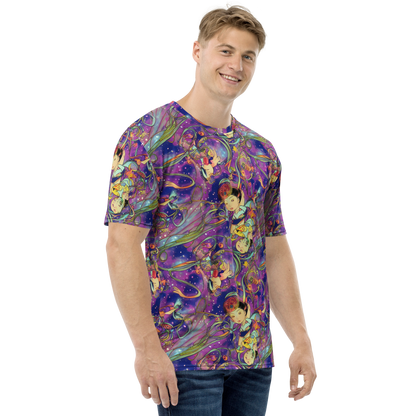 Men's Crew Neck T-Shirt - Spiral of Stardust