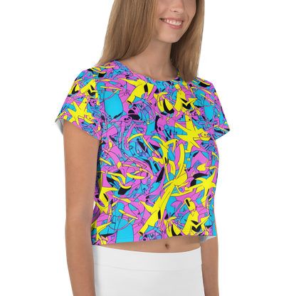 Women's Crop Tee - Neon Jive