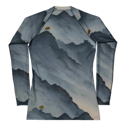 Women's Rash Guard - Misty Mountain Harmony