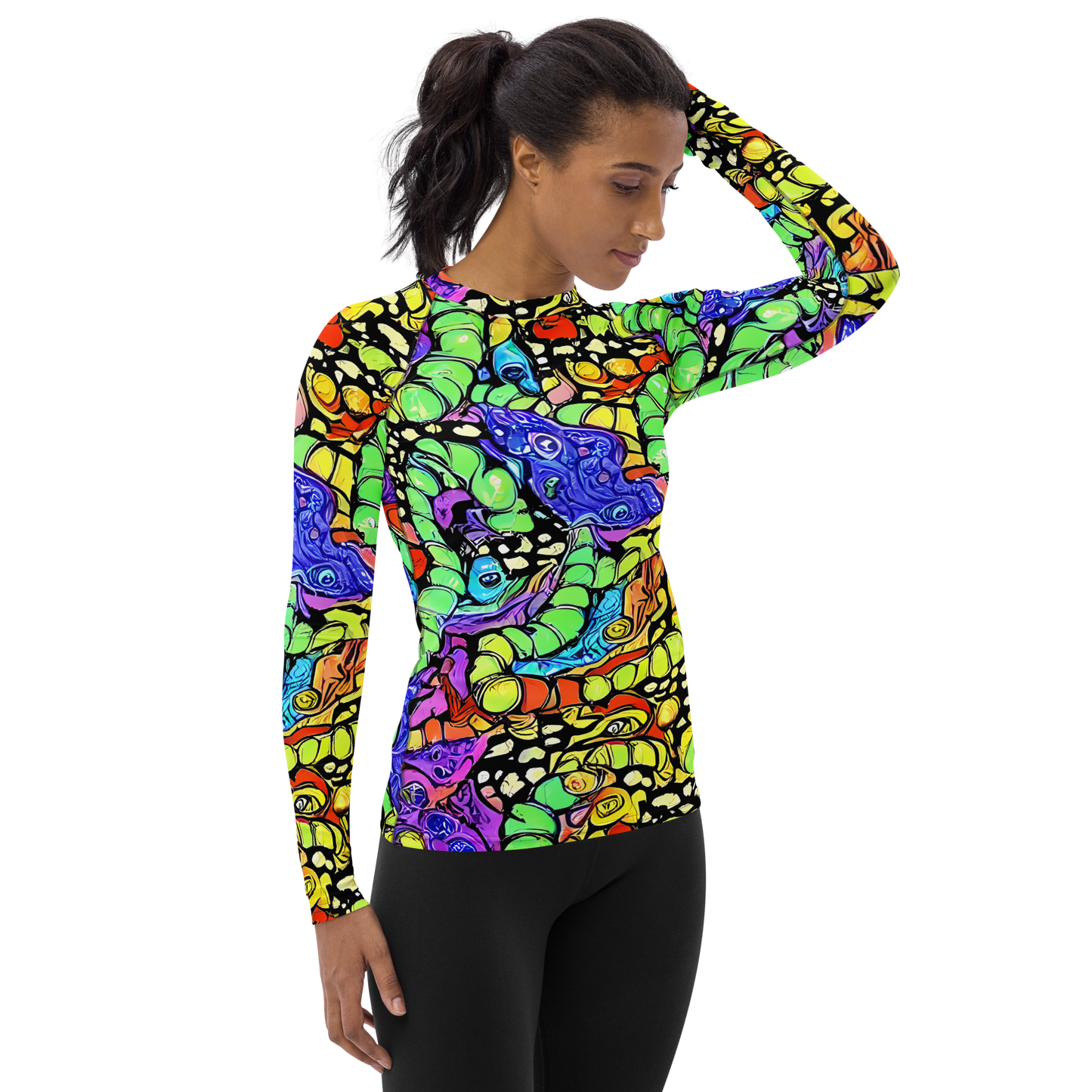 Women's Rash Guard - Frostwork Fantasy