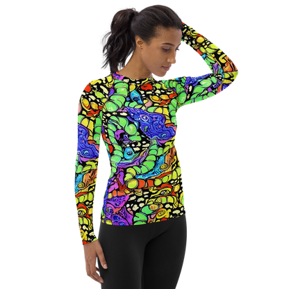 Women's Rash Guard - Frostwork Fantasy