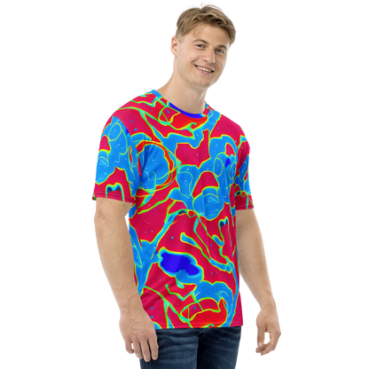 Men's Crew Neck T-Shirt - Electric Bloom