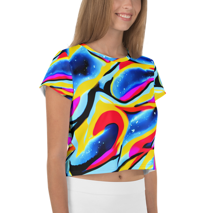 Women's Crop Tee - Electric Dreamscape