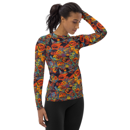 Women's Rash Guard - Galactic Faces