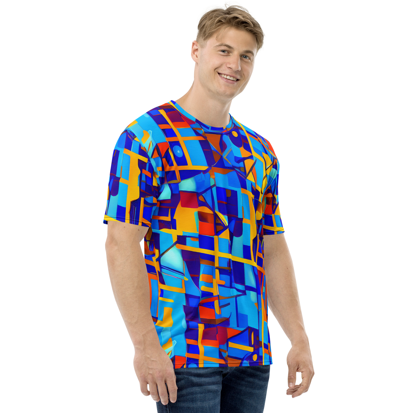 Men's Crew Neck T-Shirt - Radiant Labyrinth