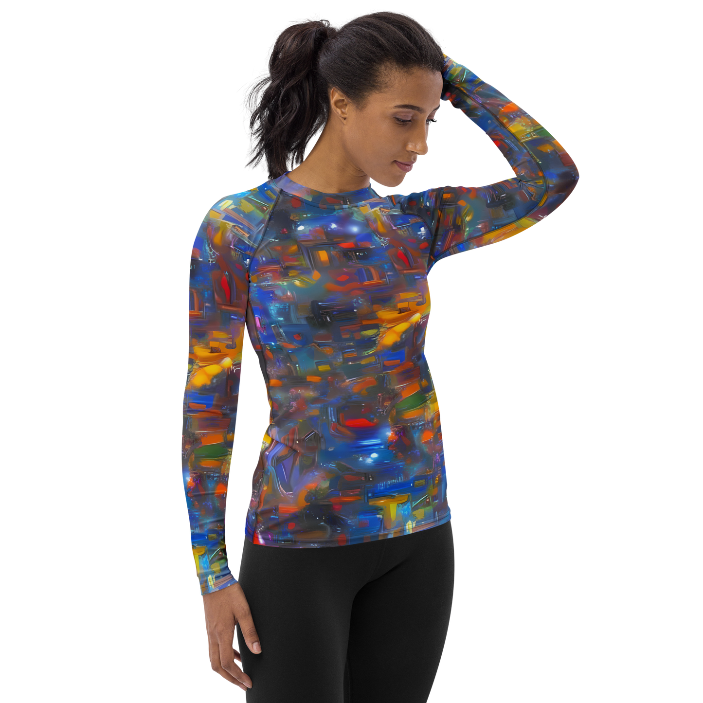 Women's Rash Guard - Abstract Conflux