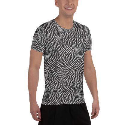 Men's Athletic T-Shirt - Hypnotic Waves