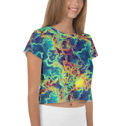 Women's Crop Tee - Echoed Pulses