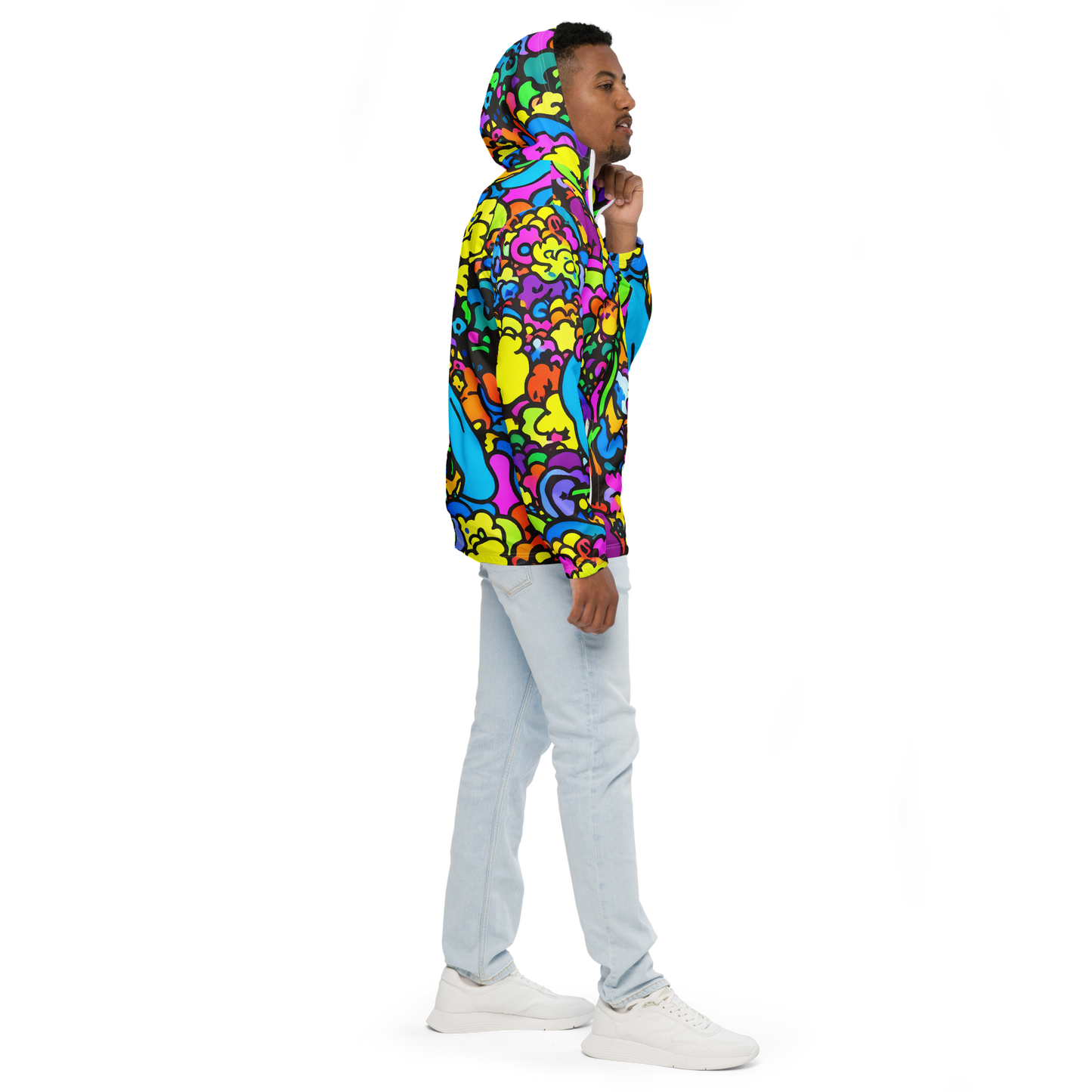 Men's Windbreaker - Kaleidoscope Garden