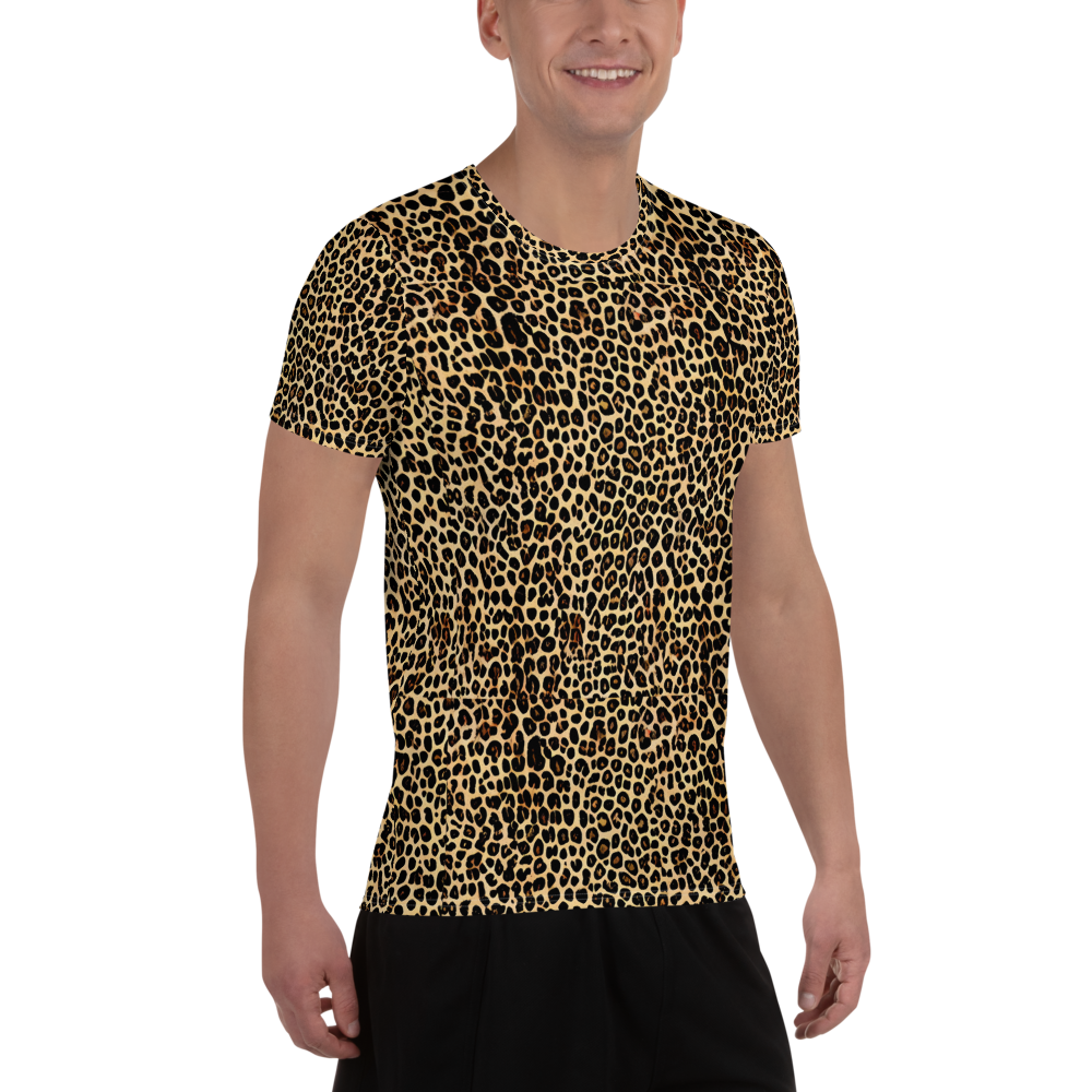 Men's Athletic T-Shirt - Cheetah Mosaic