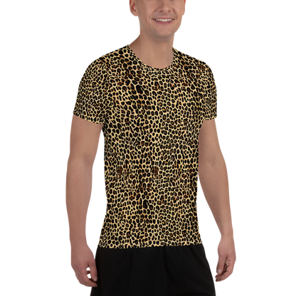 Men's Athletic T-Shirt - Cheetah Mosaic