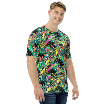 Men's Crew Neck T-Shirt - Cyborg Whirl