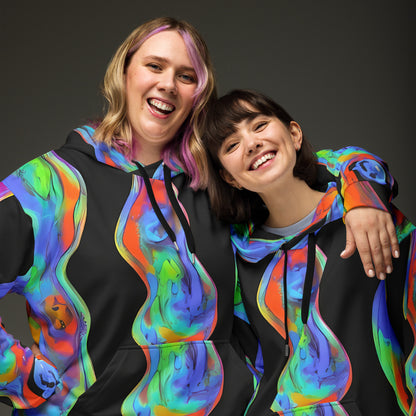 Hoodie - Vibrant Vortices