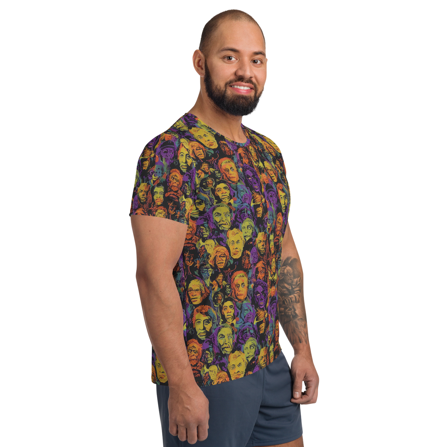 Men's Athletic T-Shirt - Kaleidoscopic Spirits