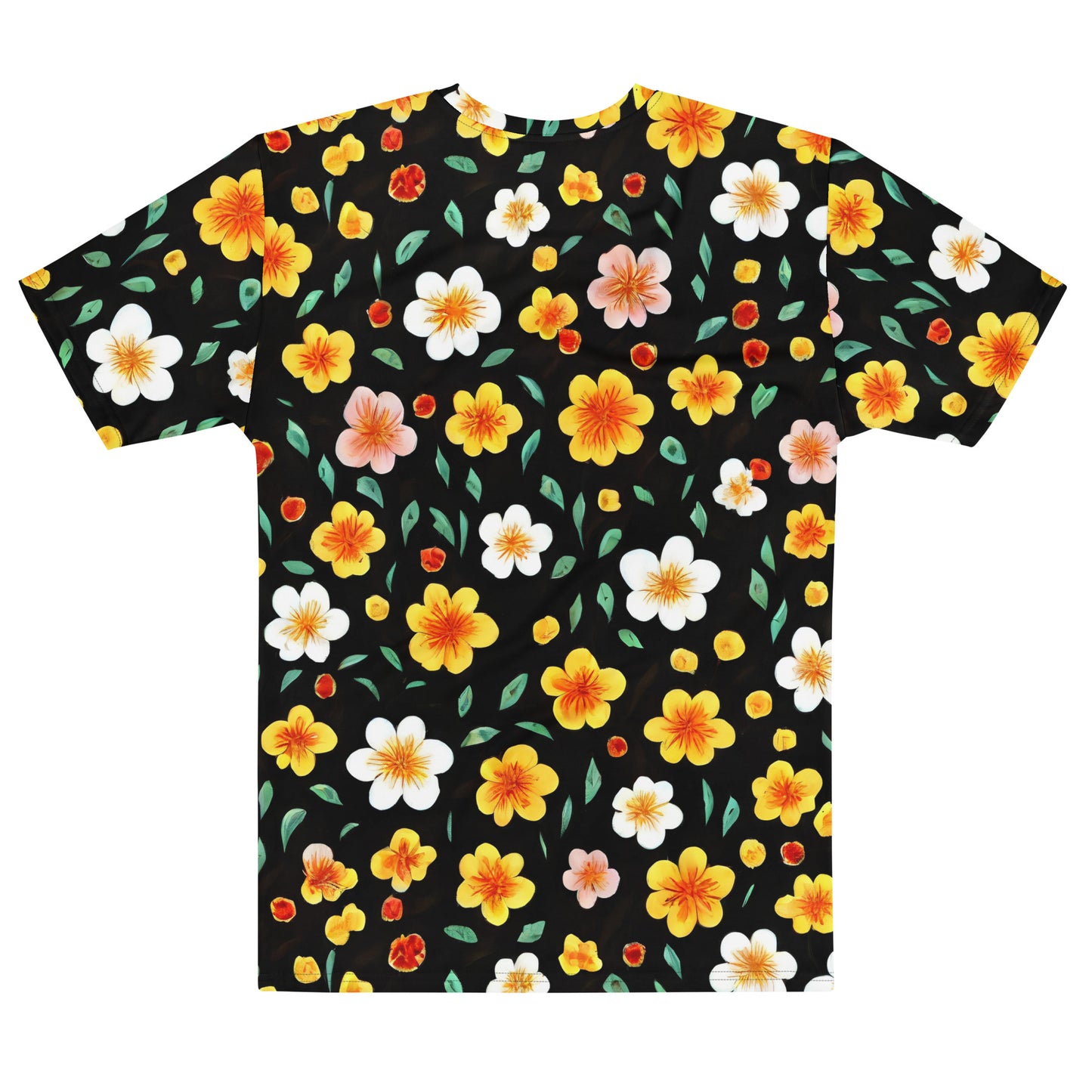 Men's Crew Neck T-Shirt - Sunlit Blossoms