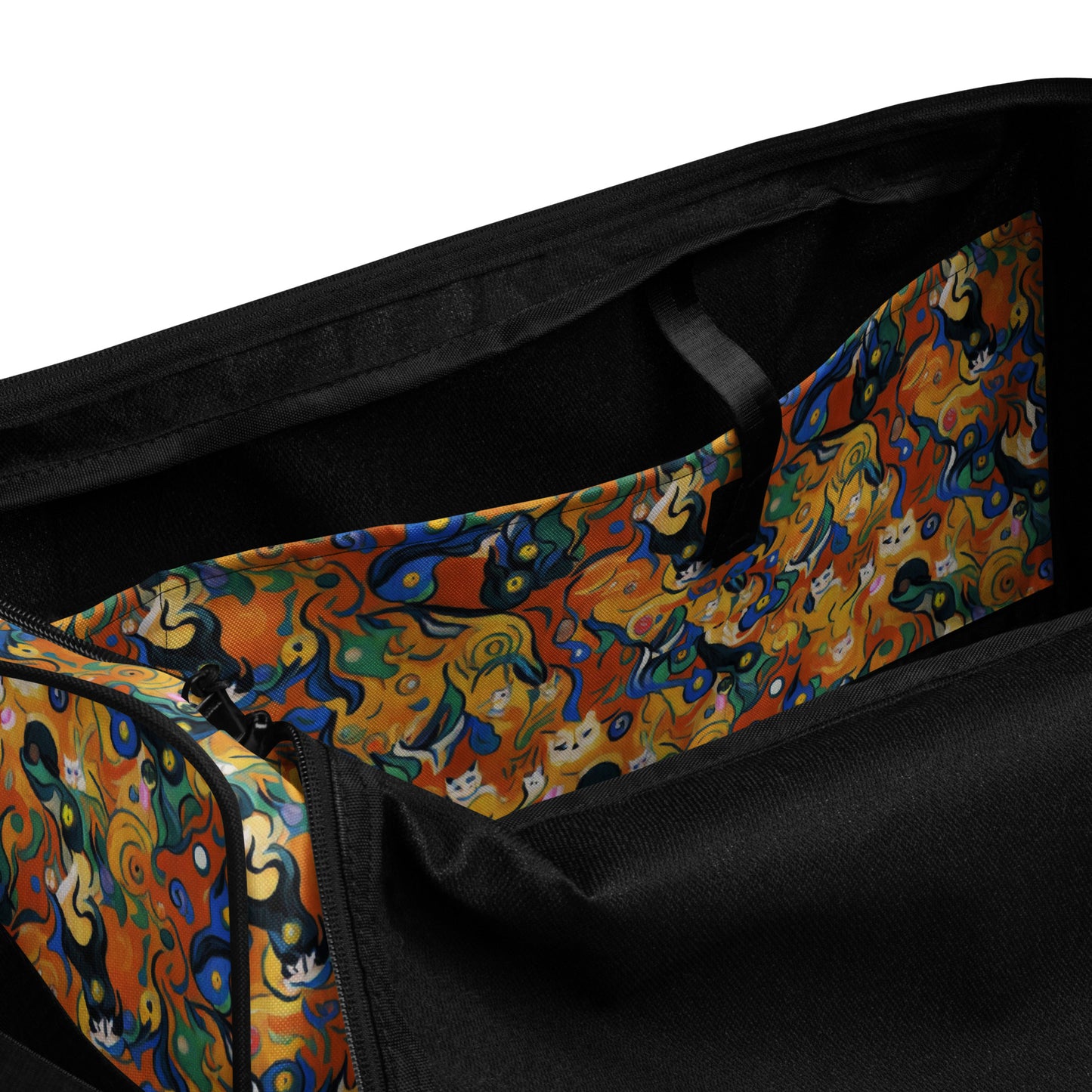 Duffle Bag - Whimsical Feline Dance
