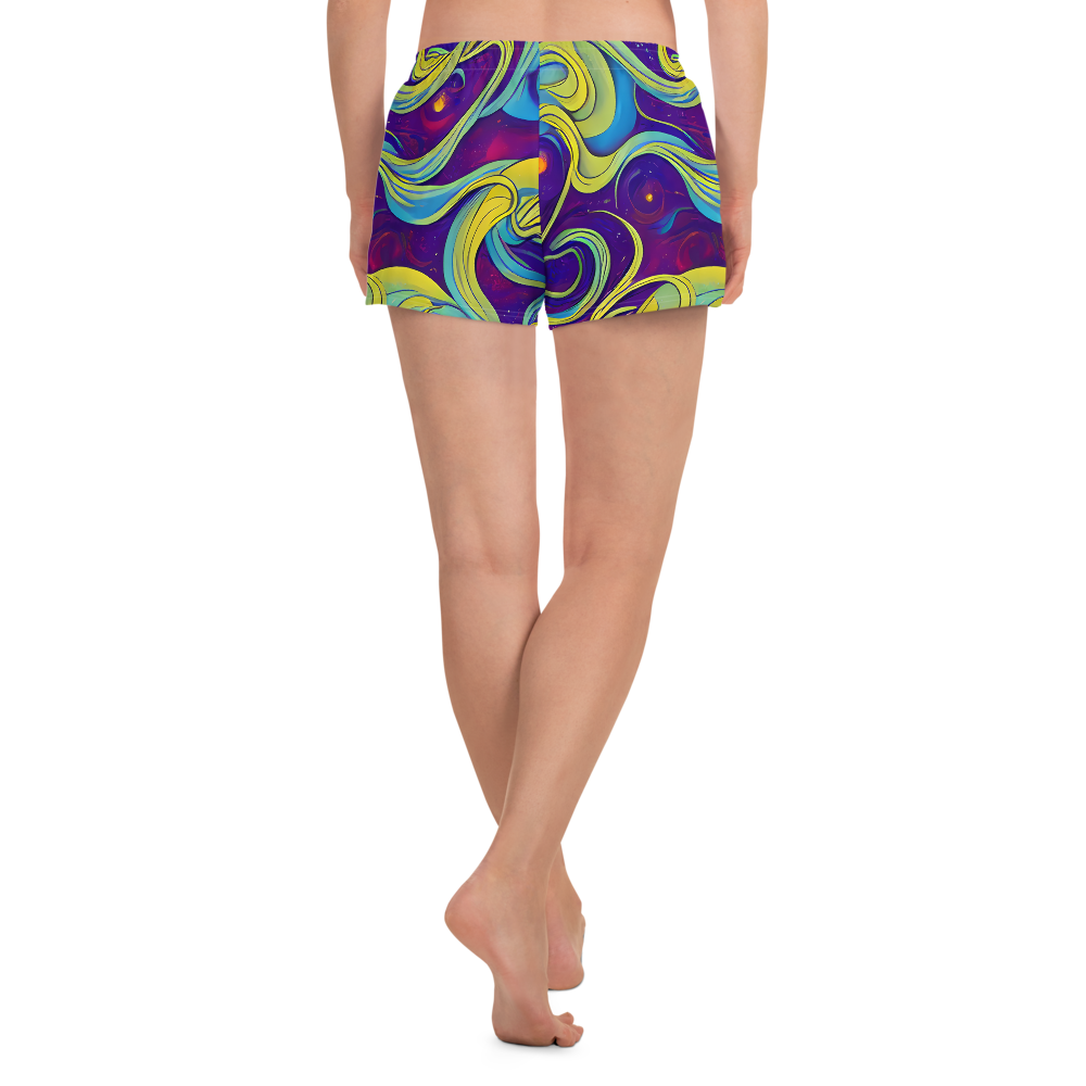 Women’s Athletic Shorts - Stellar Swirls