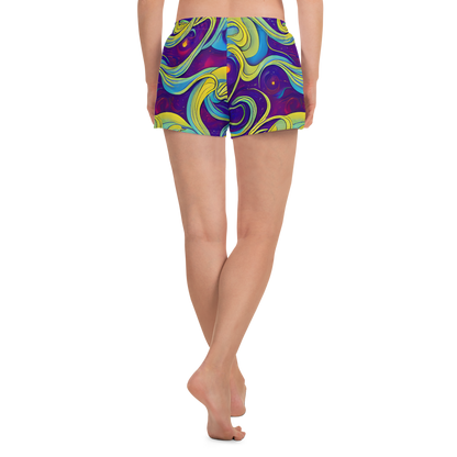 Women’s Athletic Shorts - Stellar Swirls