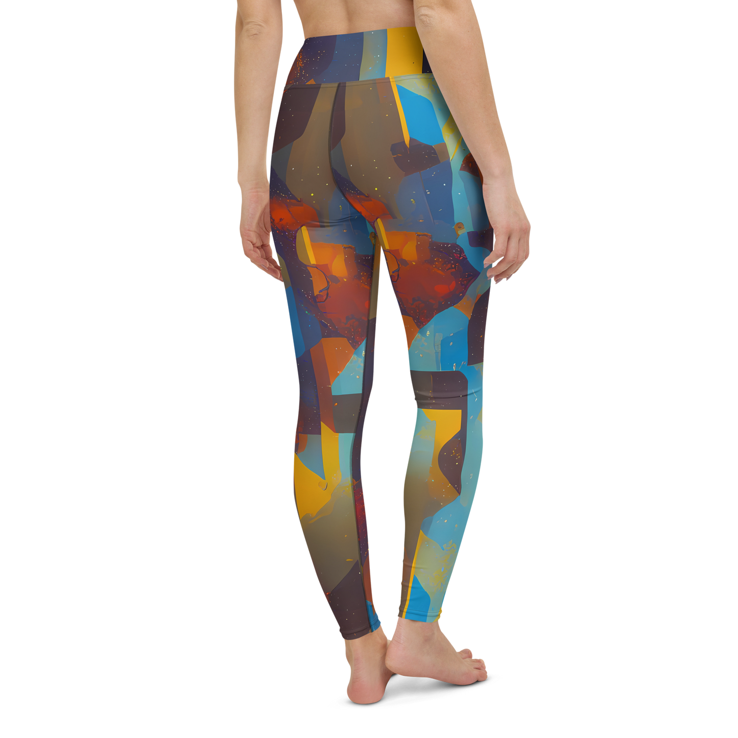 Yoga Leggings - Cubist Dusk