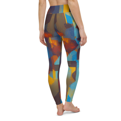 Yoga Leggings - Cubist Dusk