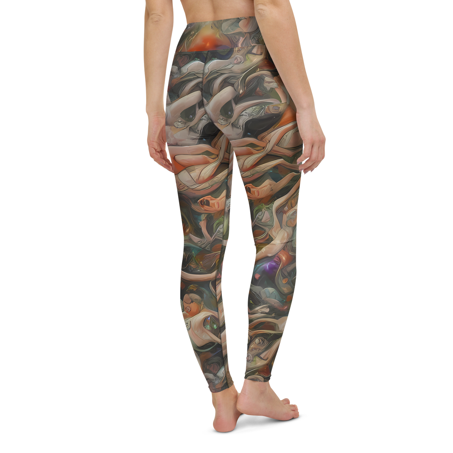 Yoga Leggings - Copper Swirl